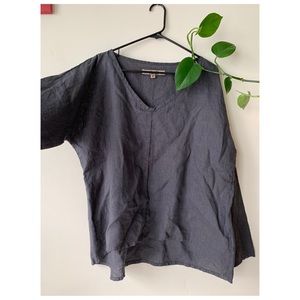 100% Linen Flax Tunic NWT